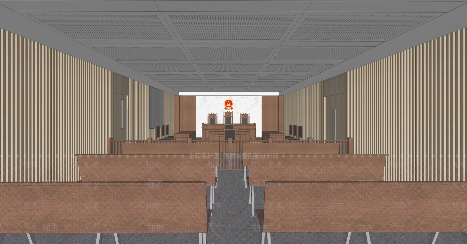 现代中式其他公共空间SU模型下载【ID:1181137076】