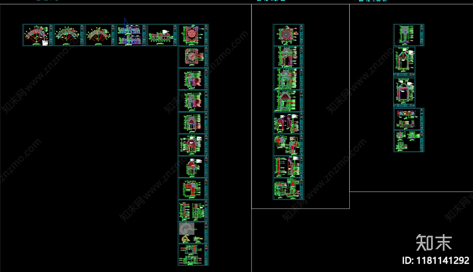 欧式现代商业景观cad施工图下载【ID:1181141292】