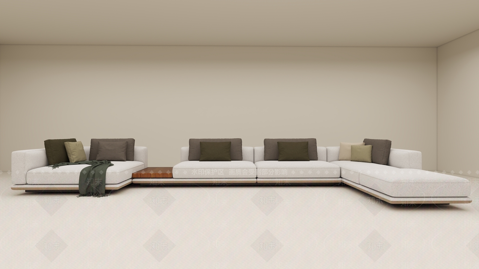 简约极简多人沙发3D模型下载【ID:1181231987】