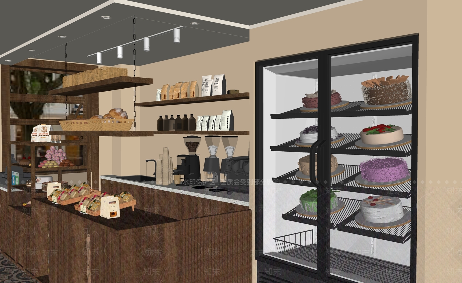 现代新中式其他店铺SU模型下载【ID:1181148910】