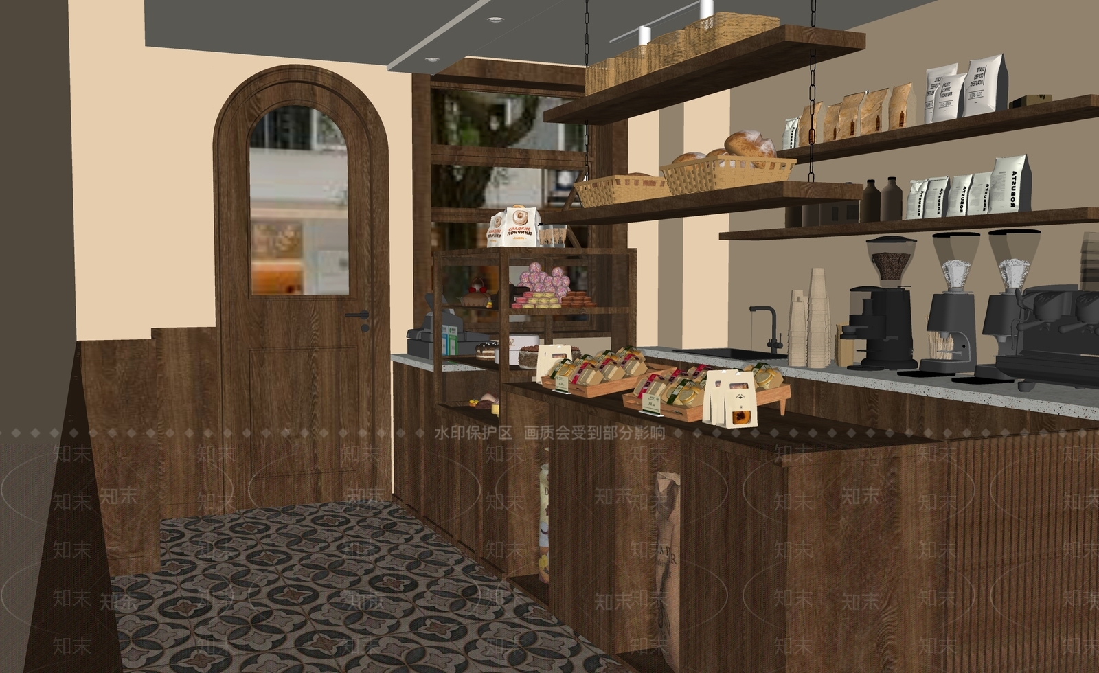 现代新中式其他店铺SU模型下载【ID:1181148910】