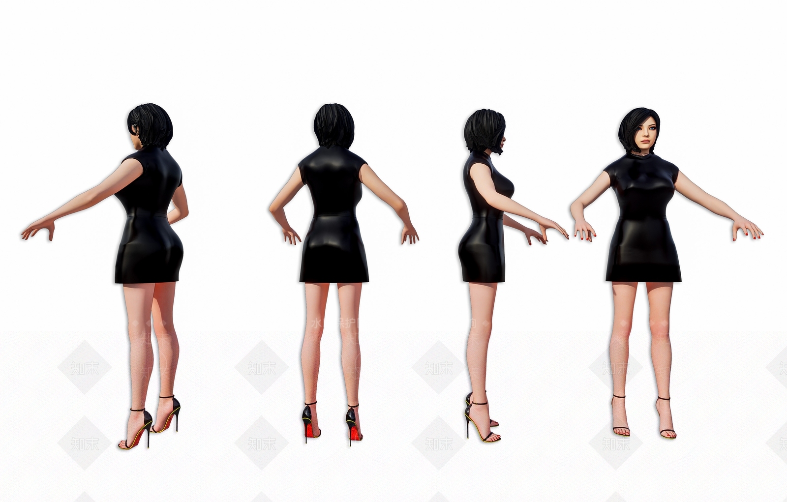 女人3D模型下载【ID:1181153322】
