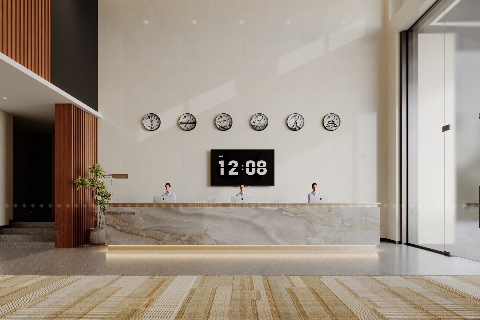 现代茶水间3D模型下载【ID:1214949744】