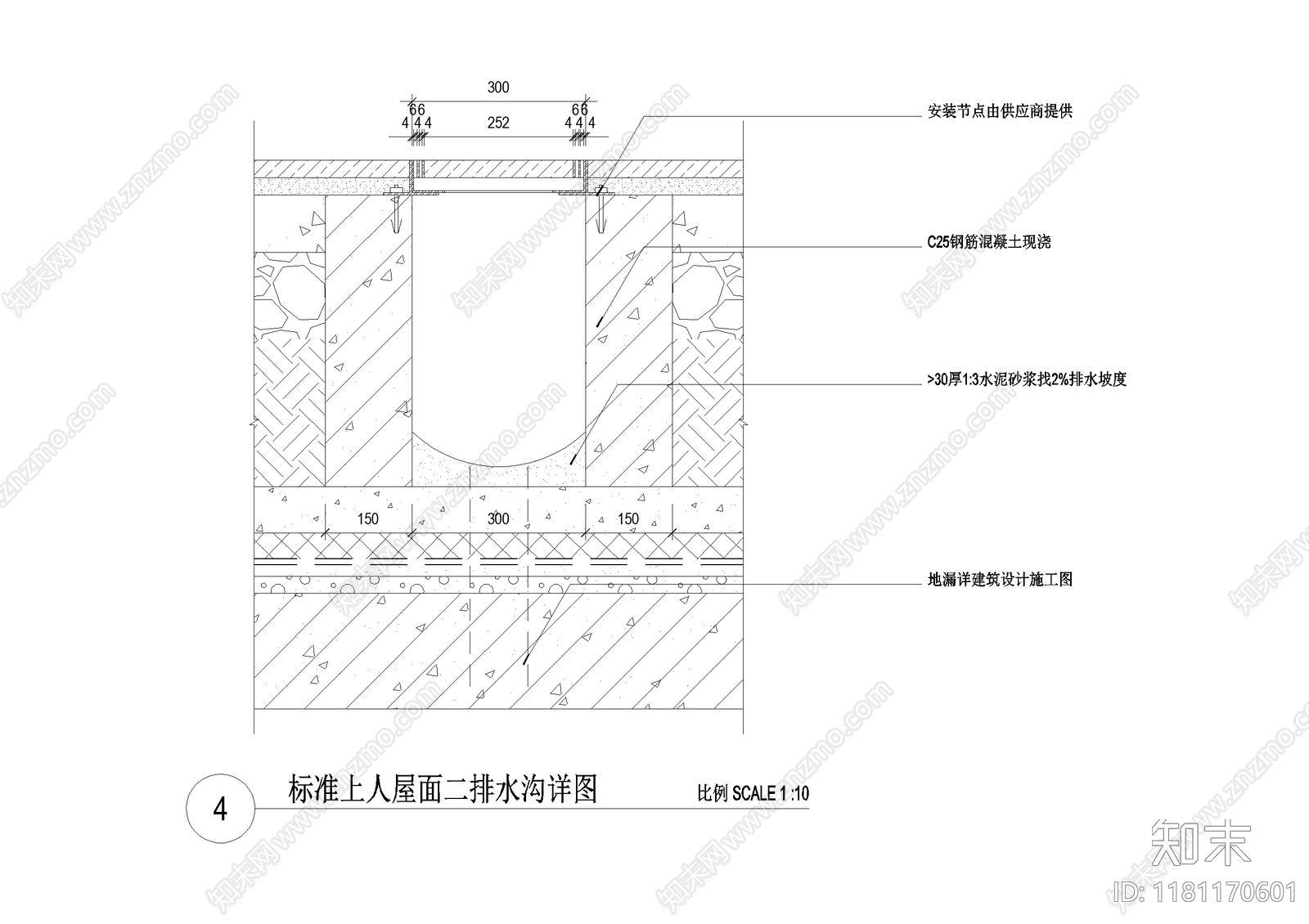 给排水节点详图cad施工图下载【ID:1181170601】