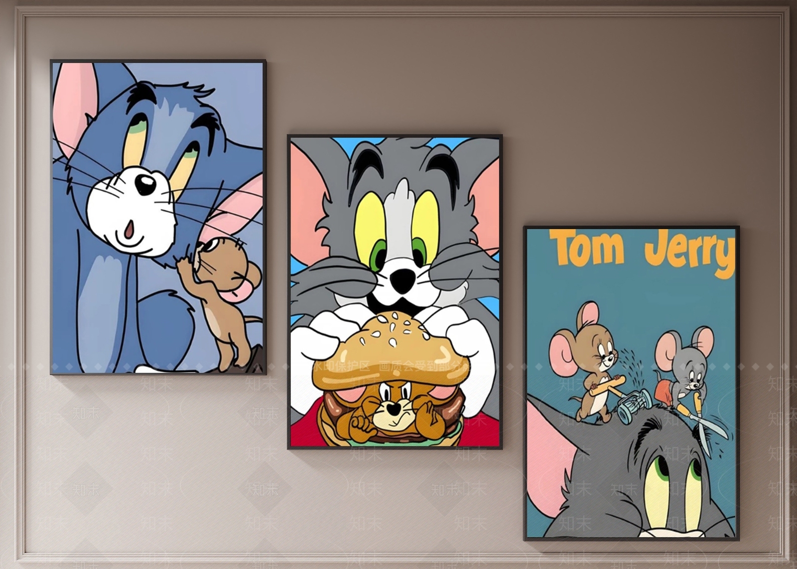 现代北欧挂画3D模型下载【ID:1181178687】