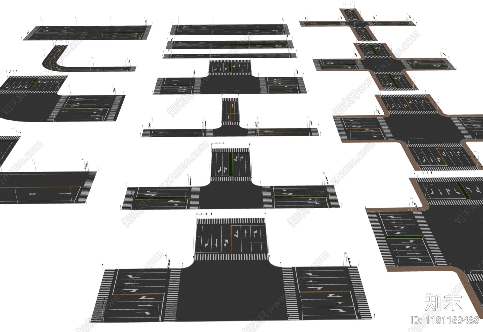 现代道路SU模型下载【ID:1181189488】