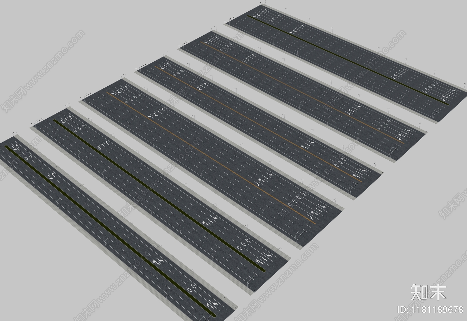 现代道路SU模型下载【ID:1181189678】