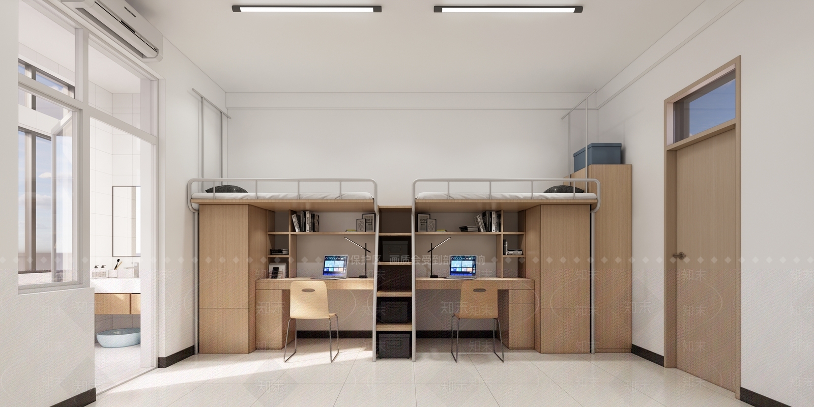 现代宿舍SU模型下载【ID:1181199957】