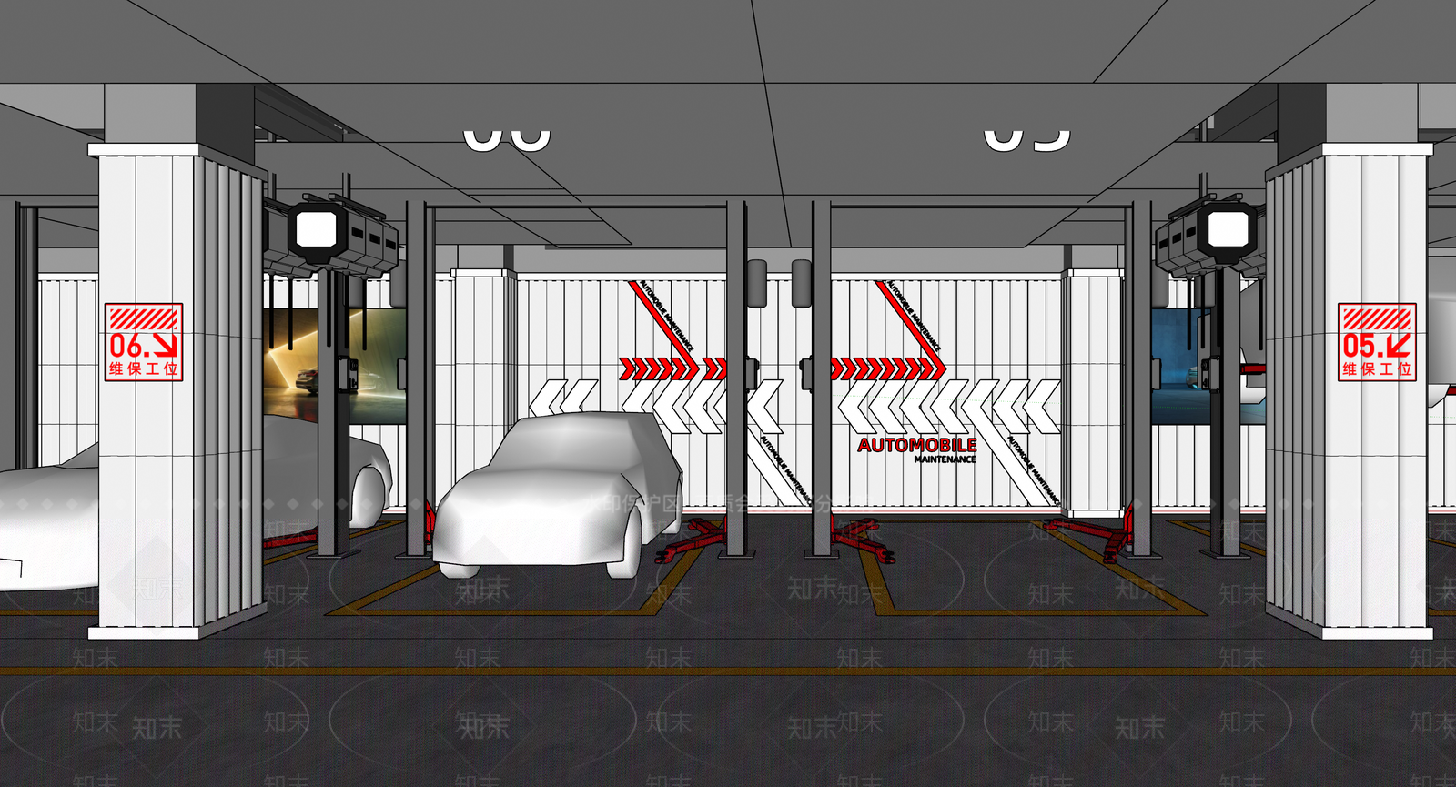 现代工业汽车4S店SU模型下载【ID:1181207843】