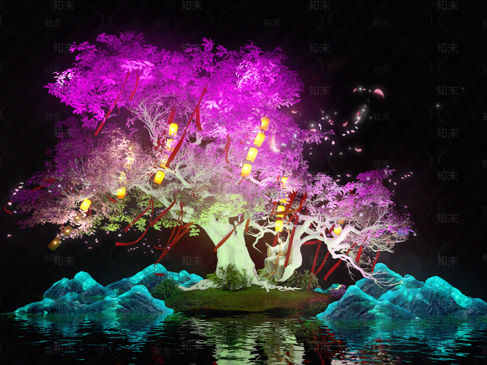 现代新中式壁纸贴图下载【ID:1181221497】