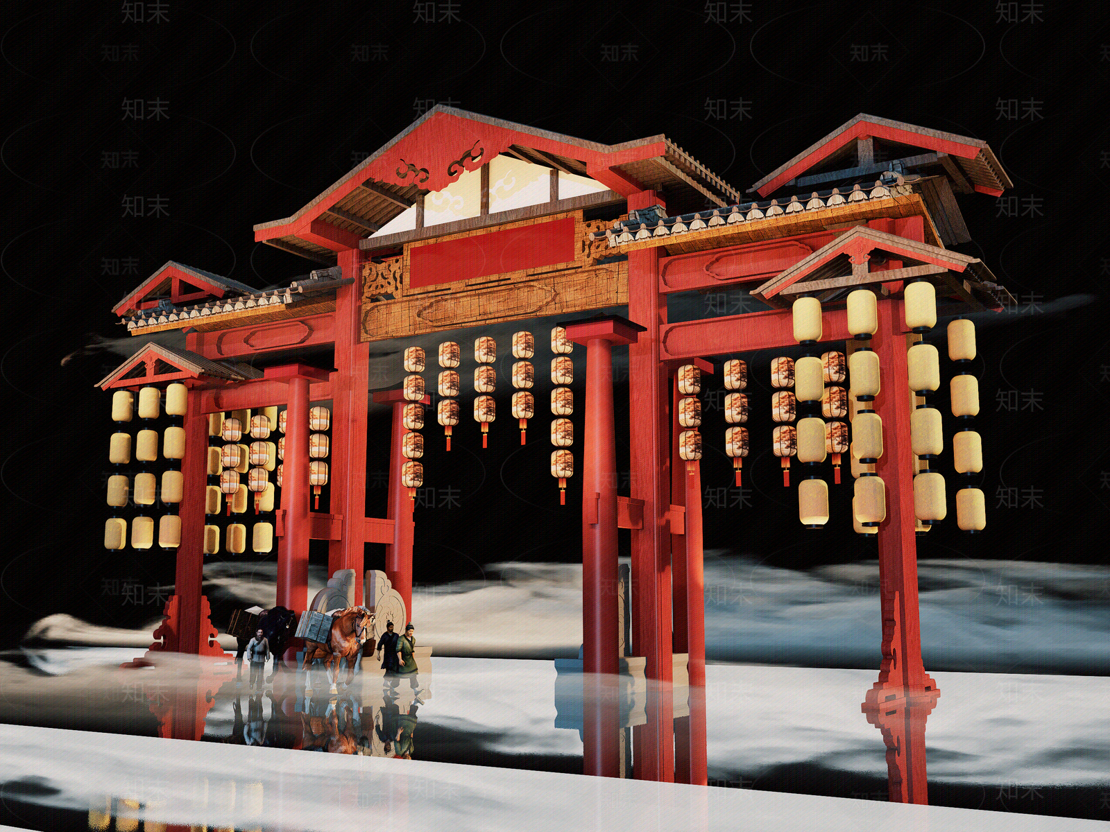街道外景高清贴图材质