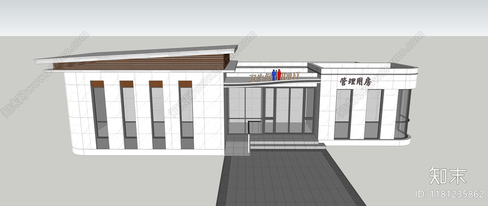 现代其他景观小建筑SU模型下载【ID:1181235862】