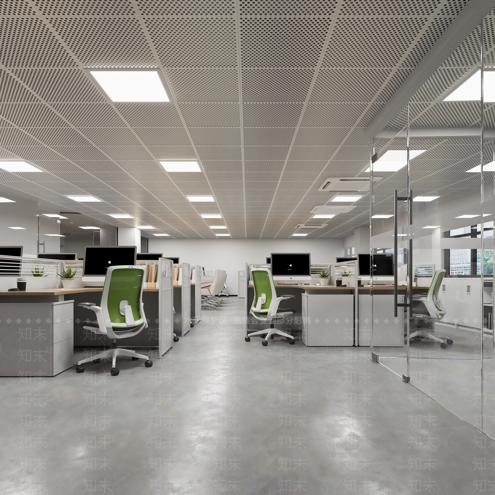 工业极简办公室3D模型下载【ID:1181258400】