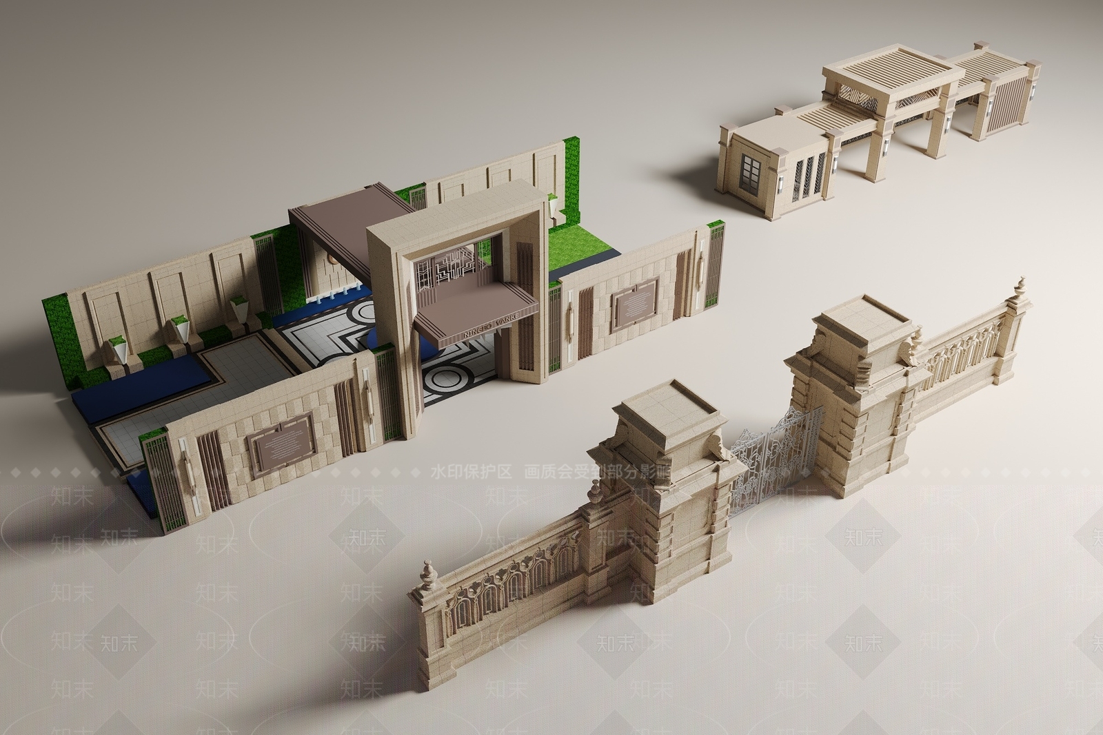 欧式简欧其他建筑外观3D模型下载【ID:1181275051】