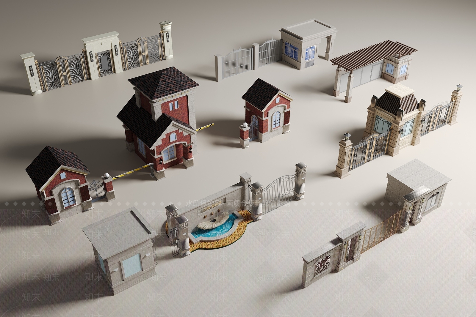 欧式简欧其他建筑外观3D模型下载【ID:1181275188】
