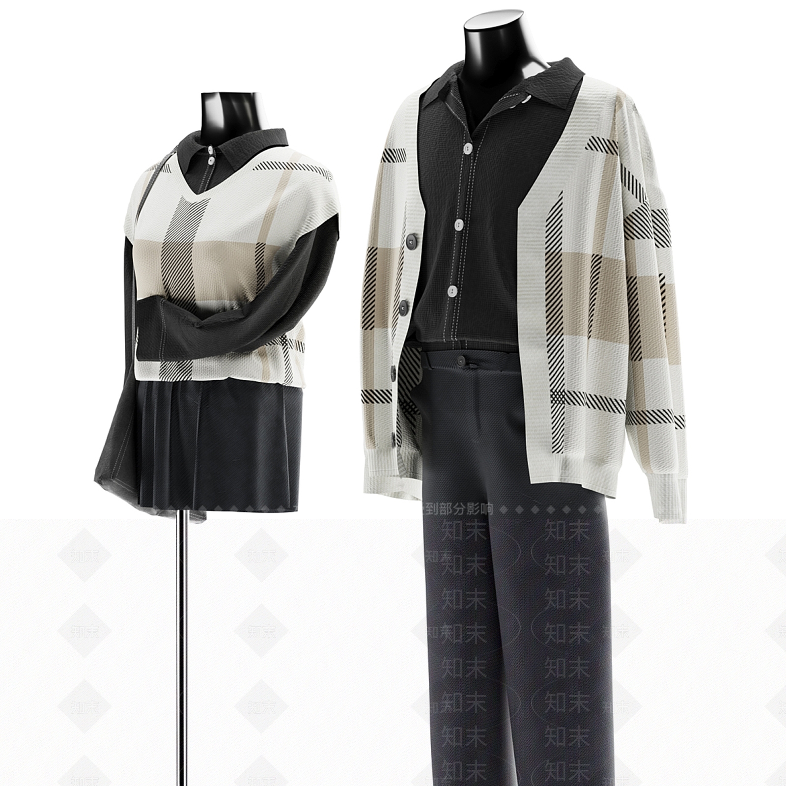 衣服SU模型下载【ID:1181277085】