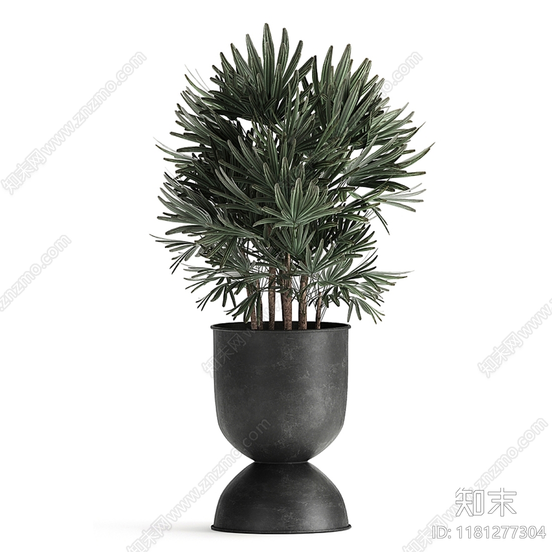 现代植物盆栽3D模型下载【ID:1181277304】