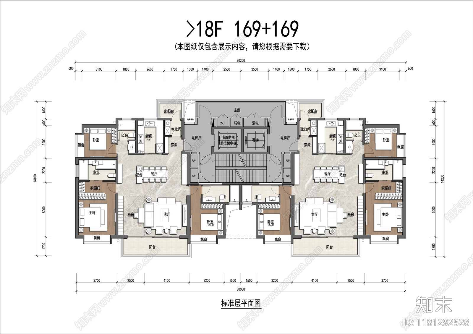 建筑平面图施工图下载【ID:1181292528】