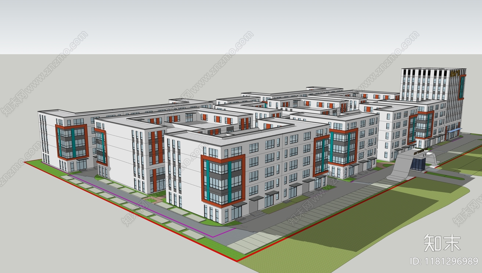 现代工业其他公共建筑SU模型下载【ID:1181296989】