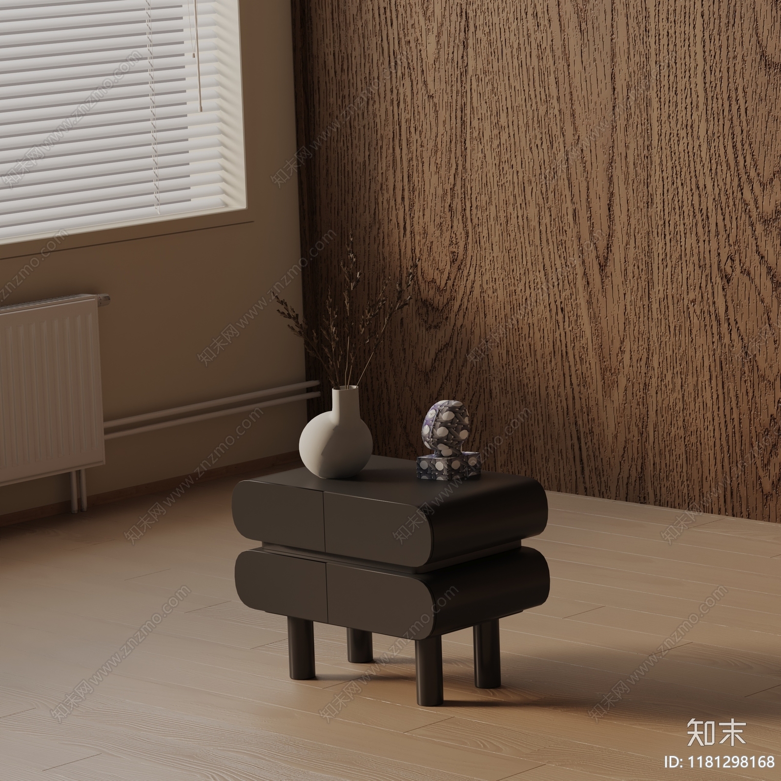 现代床头柜3D模型下载【ID:1181298168】