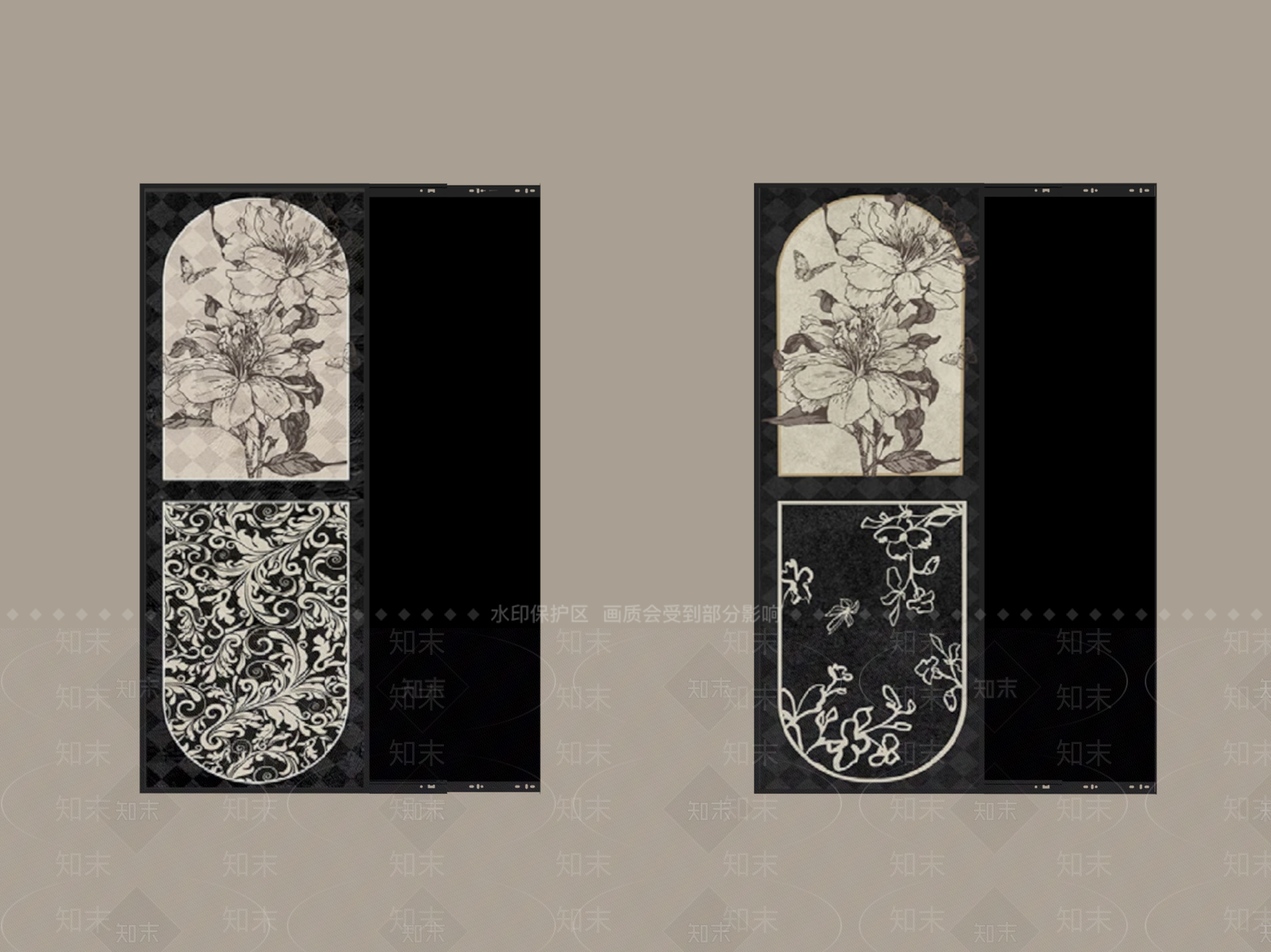 法式镜子SU模型下载【ID:1181300388】