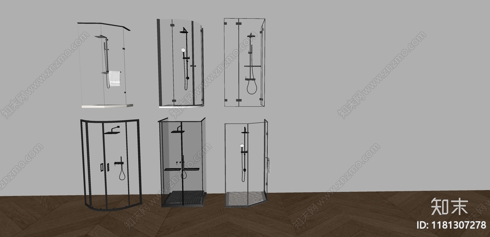 淋浴间SU模型下载【ID:1181307278】