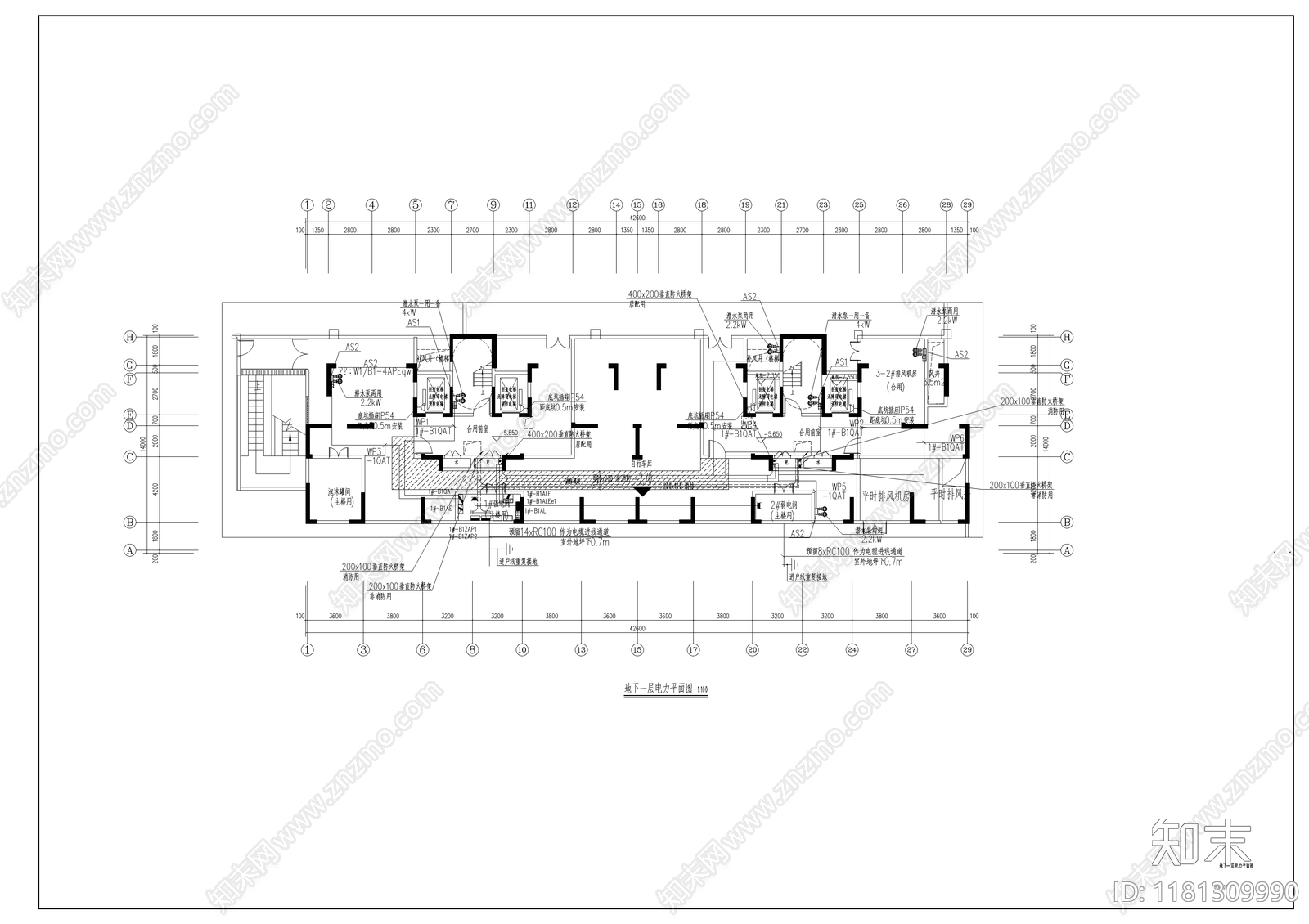 电气图cad施工图下载【ID:1181309990】