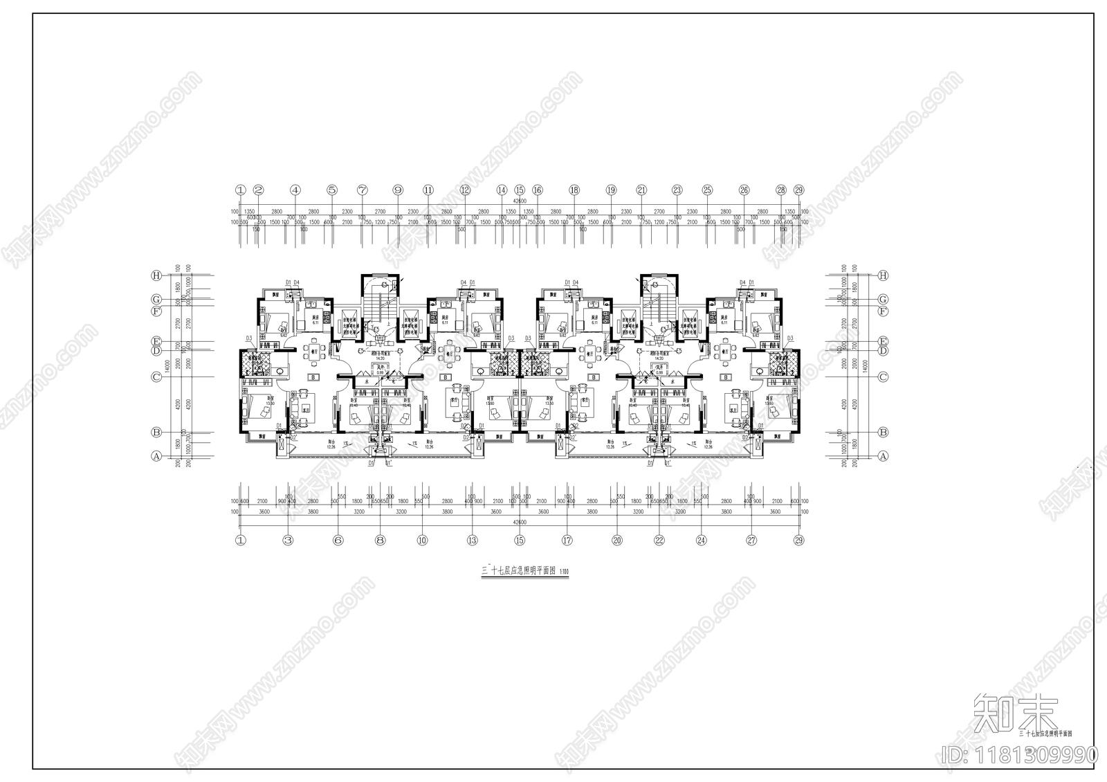 电气图cad施工图下载【ID:1181309990】