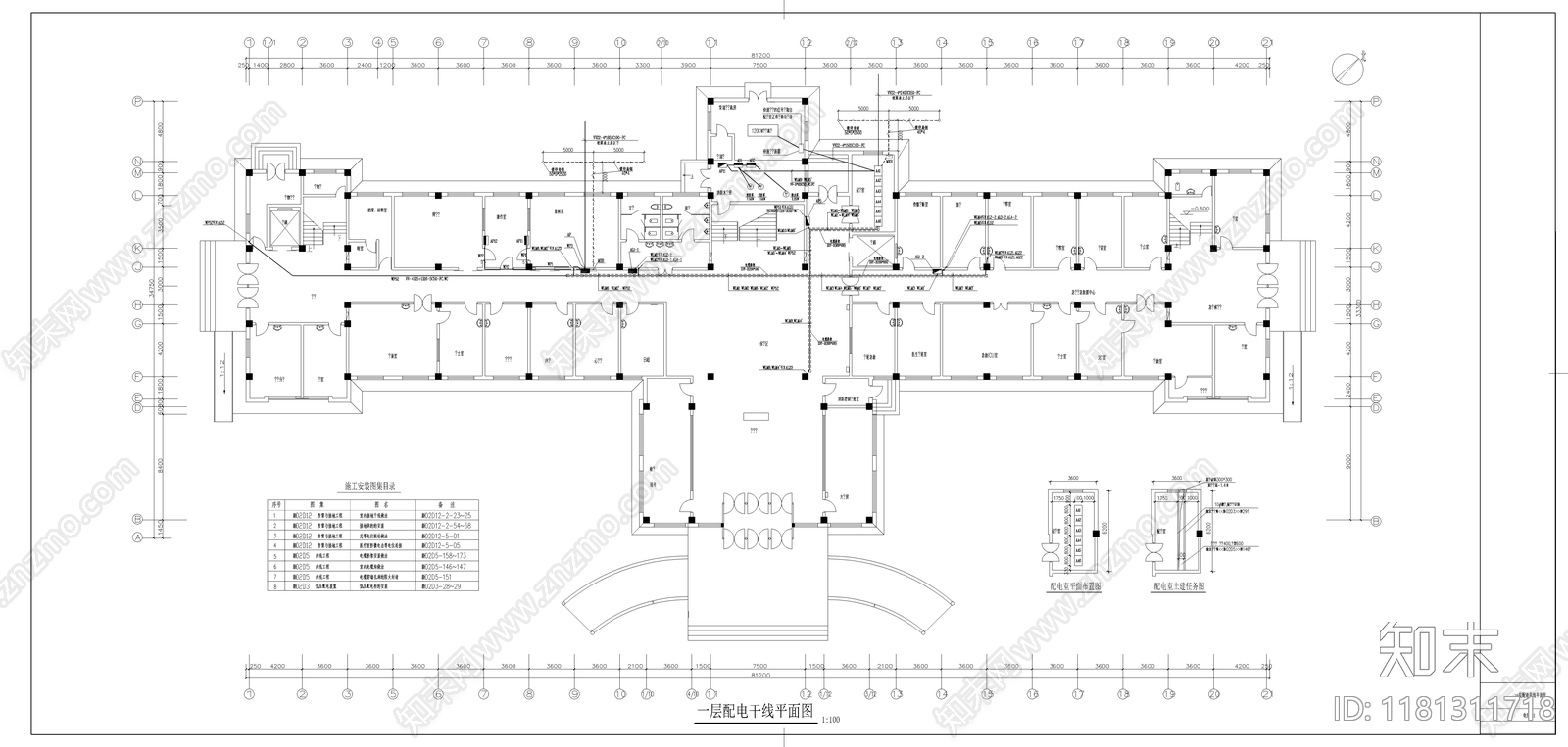 电气图cad施工图下载【ID:1181311718】