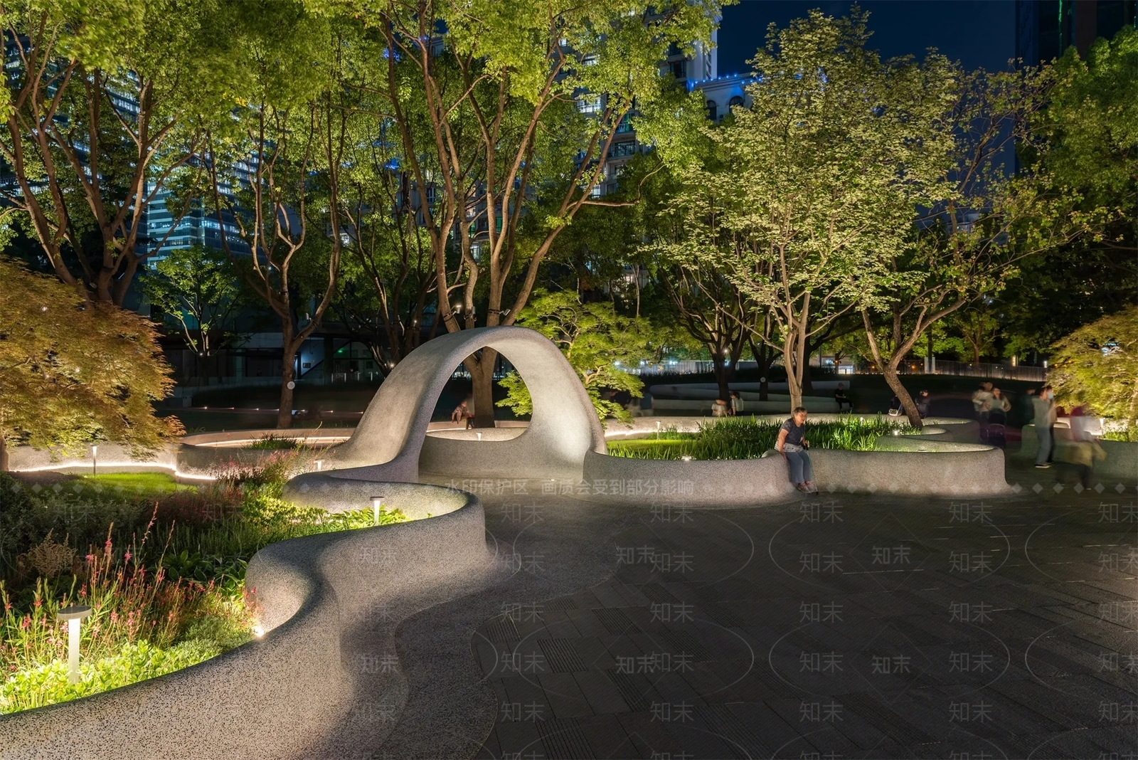 现代口袋公园SU模型下载【ID:1181329707】