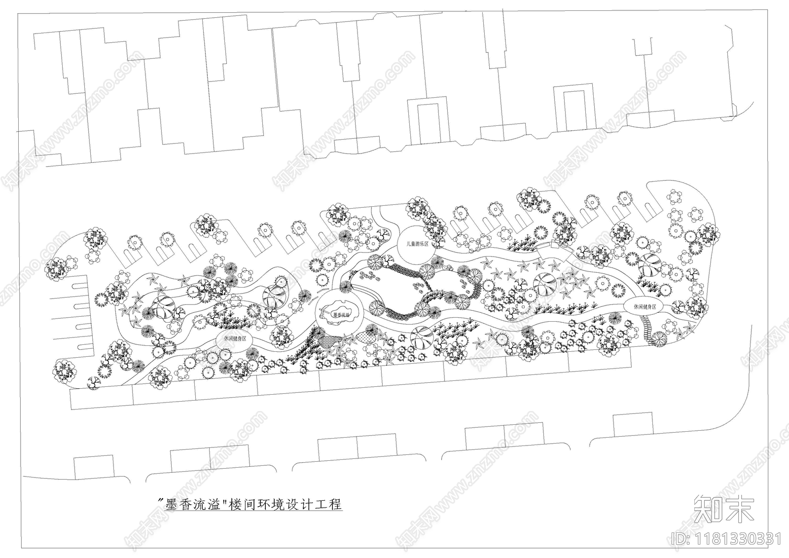 现代新中式榻榻米施工图下载【ID:1181330331】