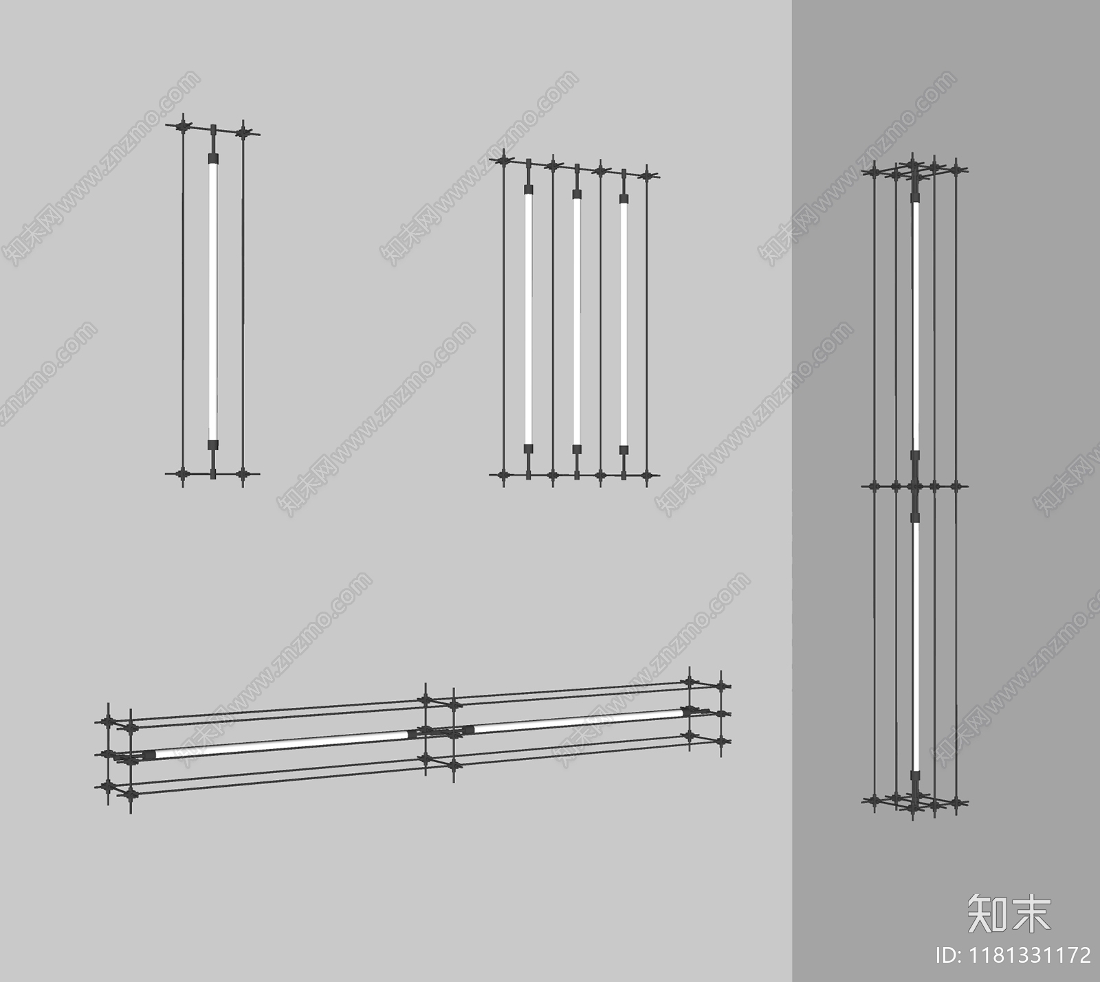 现代壁灯SU模型下载【ID:1181331172】