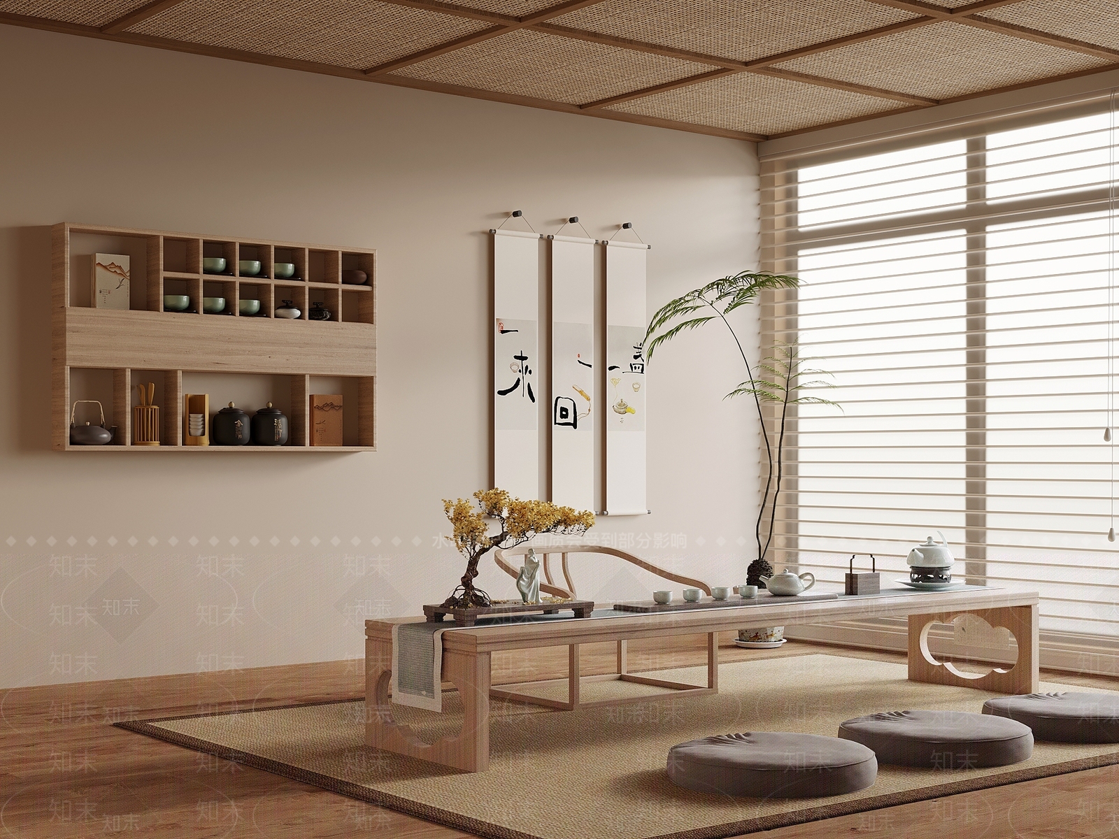 日式茶室3D模型下载【ID:1181333517】