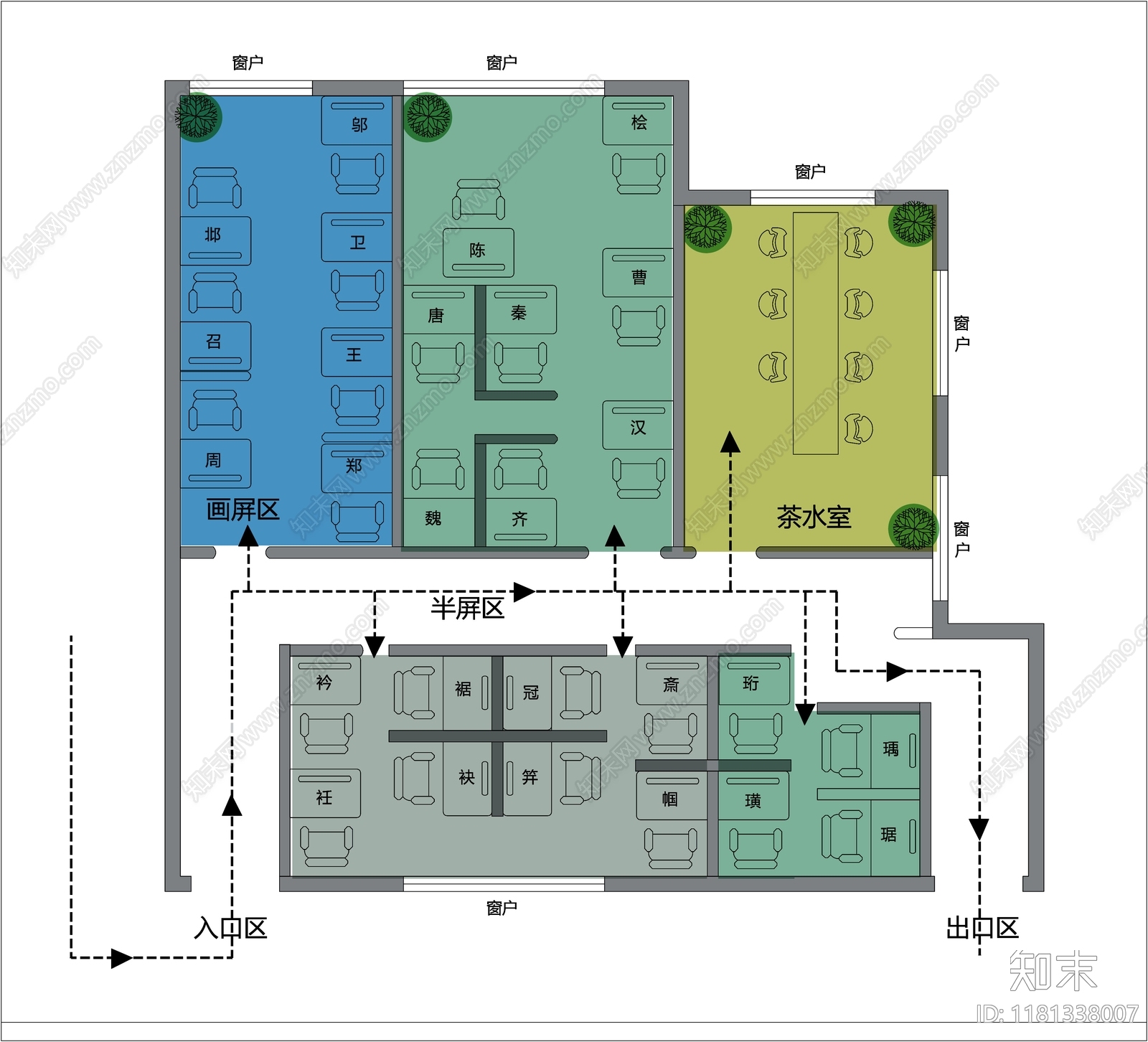 现代其他工装空间施工图下载【ID:1181338007】