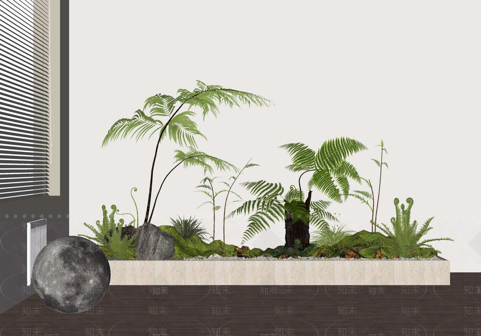 植物组合SU模型下载【ID:1181341513】