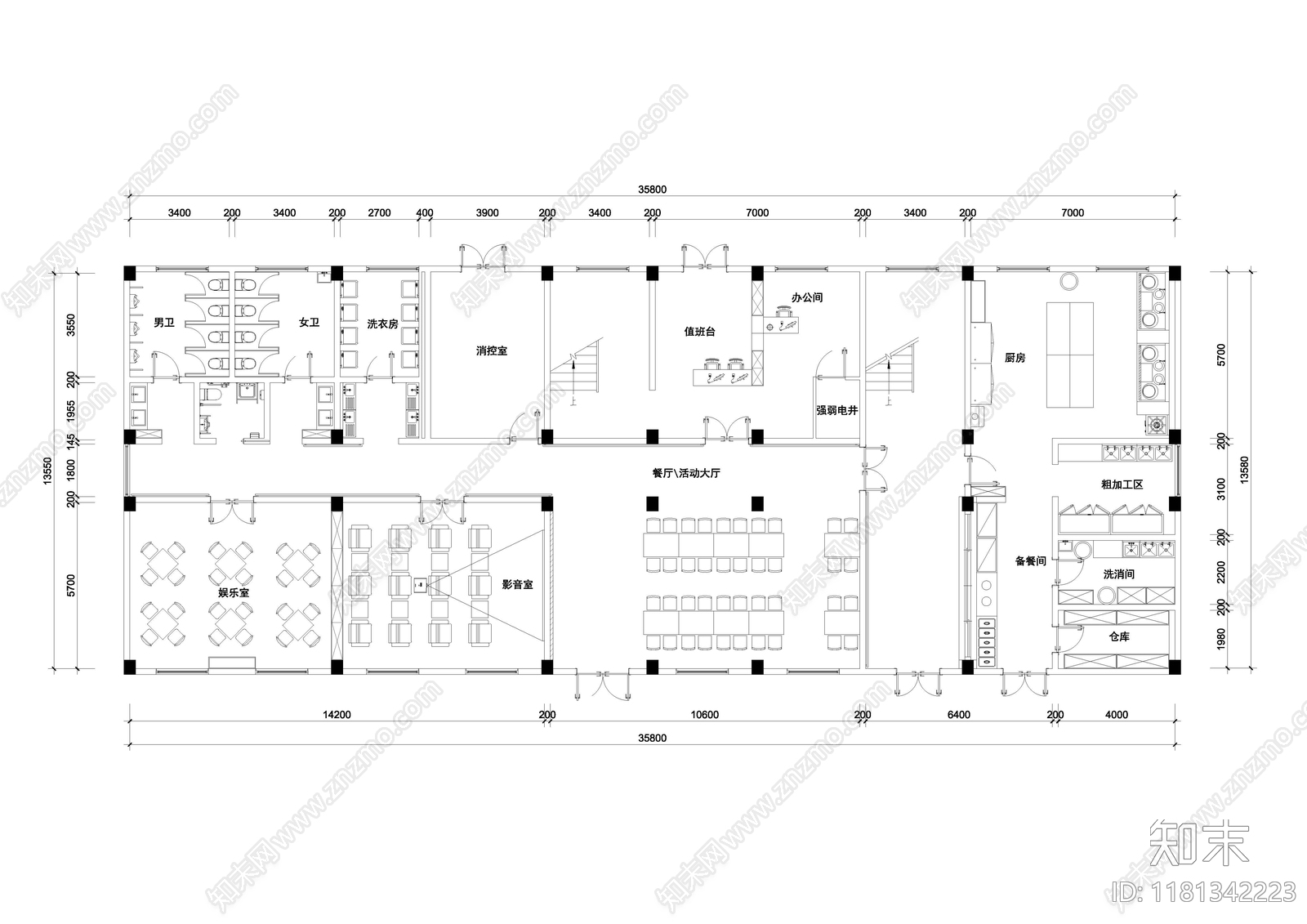 现代其他公共建筑cad施工图下载【ID:1181342223】
