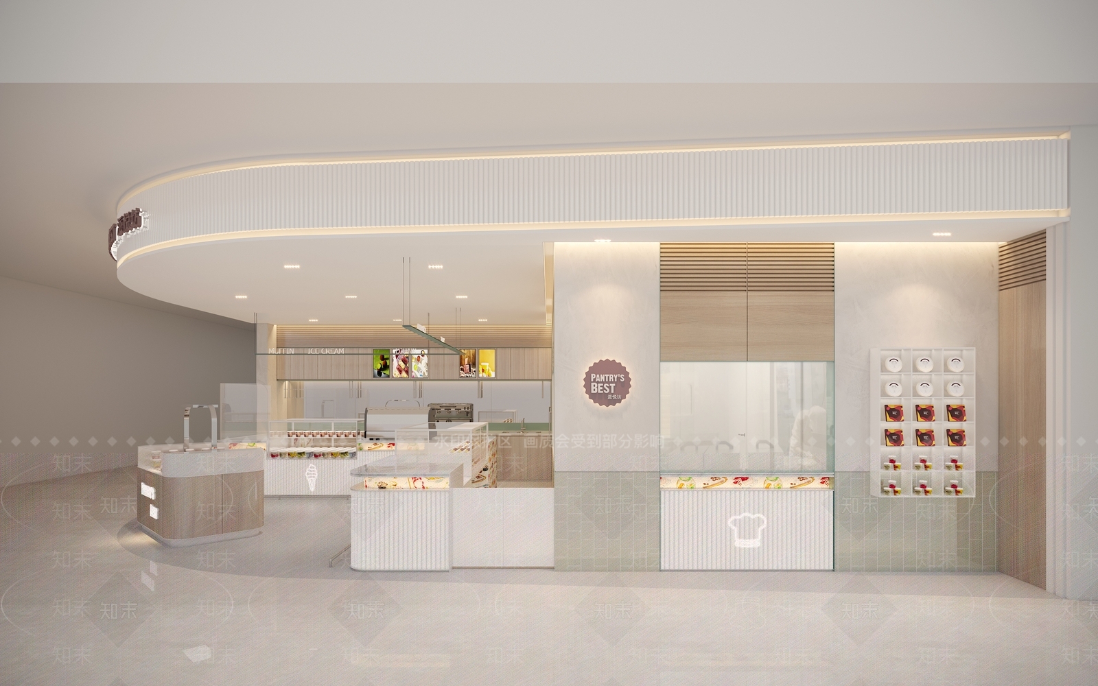 现代甜品面包店3D模型下载【ID:1181343151】