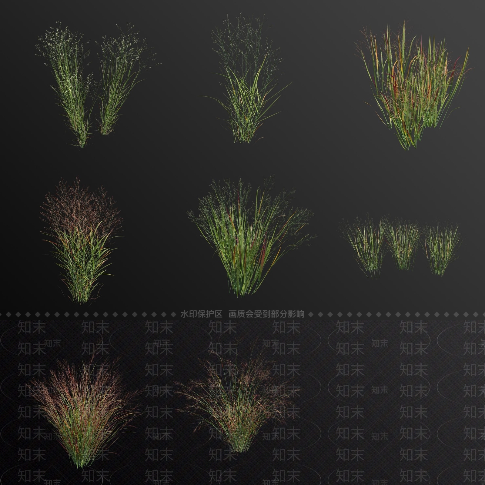 花草组合3D模型下载【ID:1181343598】