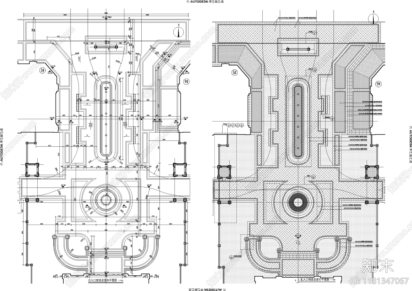 欧式入口施工图下载【ID:1181347067】