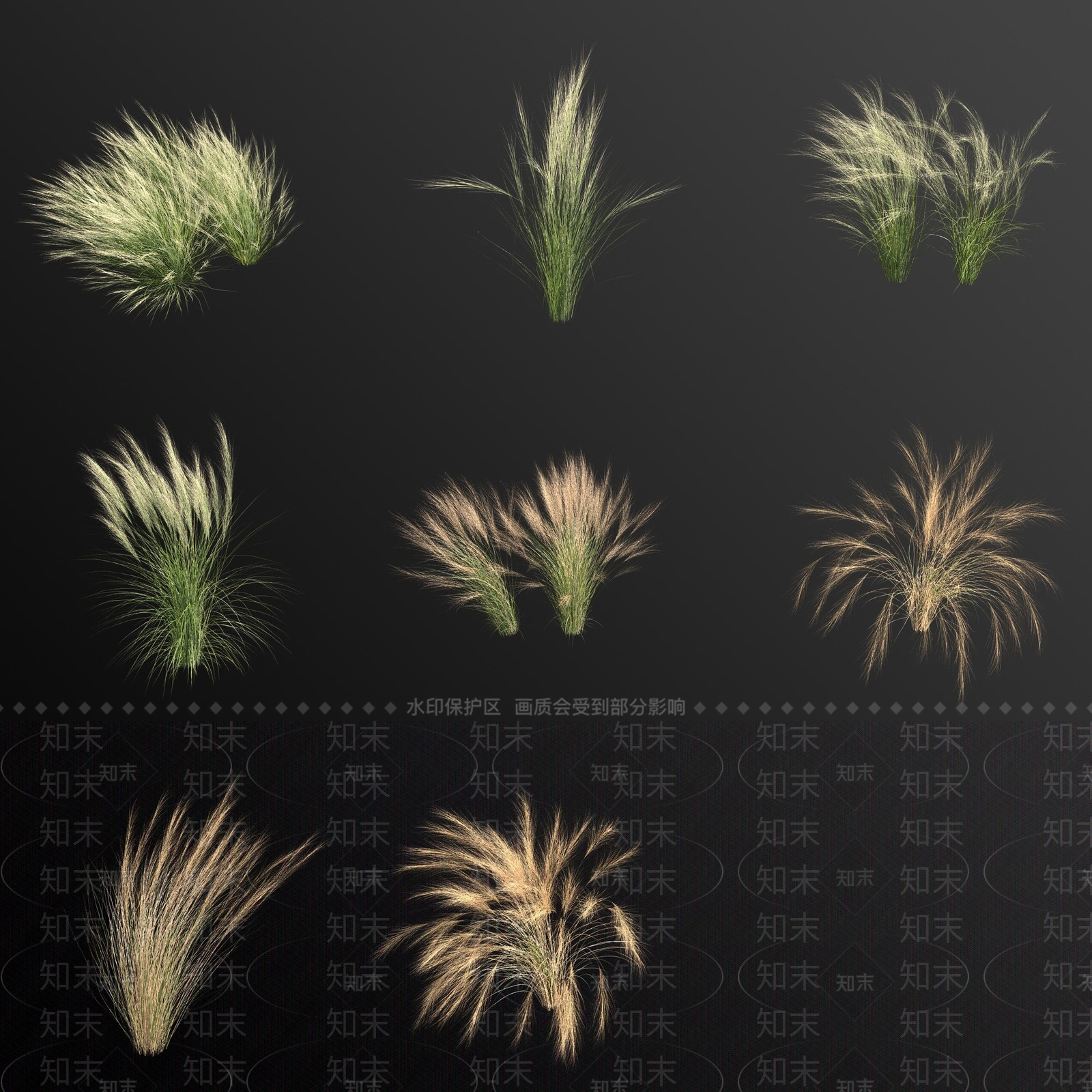 花草组合3D模型下载【ID:1181347792】