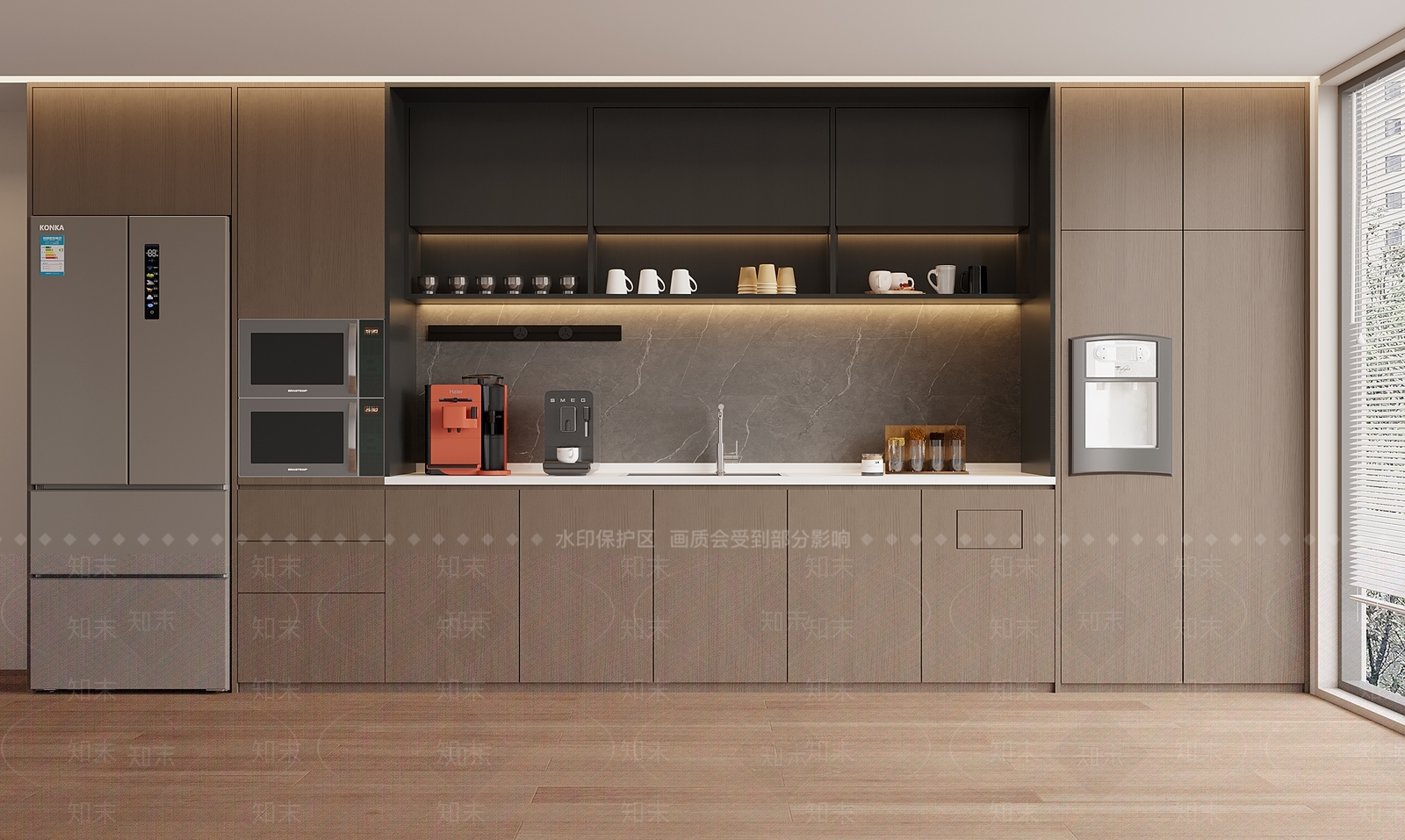 意式现代茶水间3D模型下载【ID:1181349109】