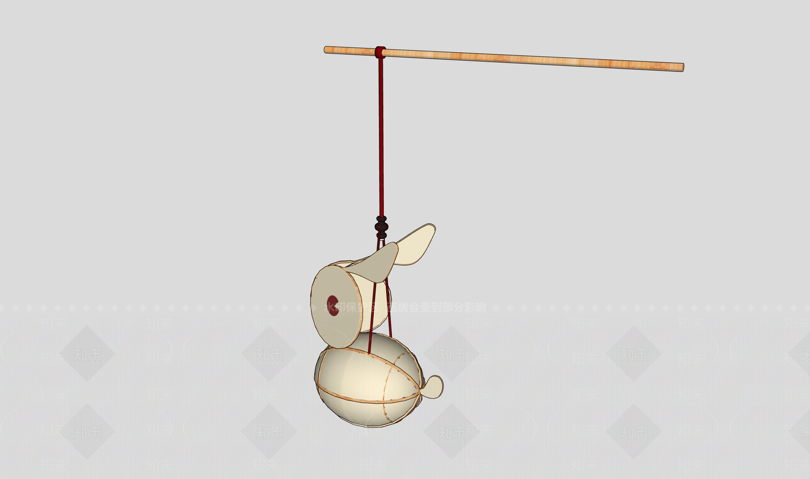中式灯笼SU模型下载【ID:1181351430】