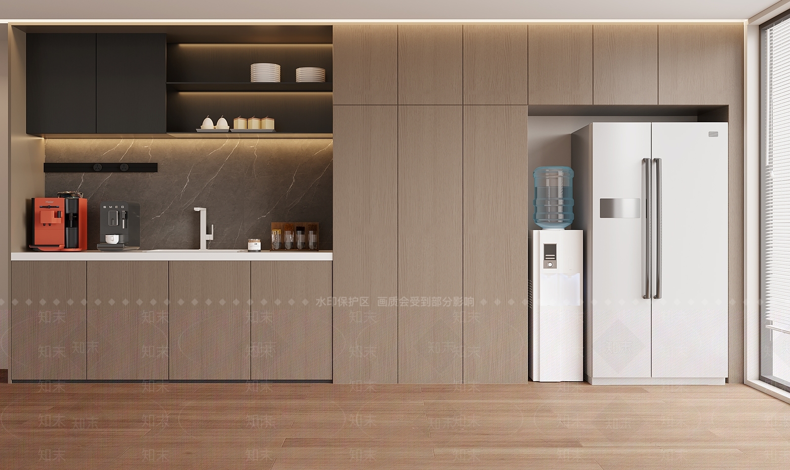 现代意式茶水间3D模型下载【ID:1181362039】