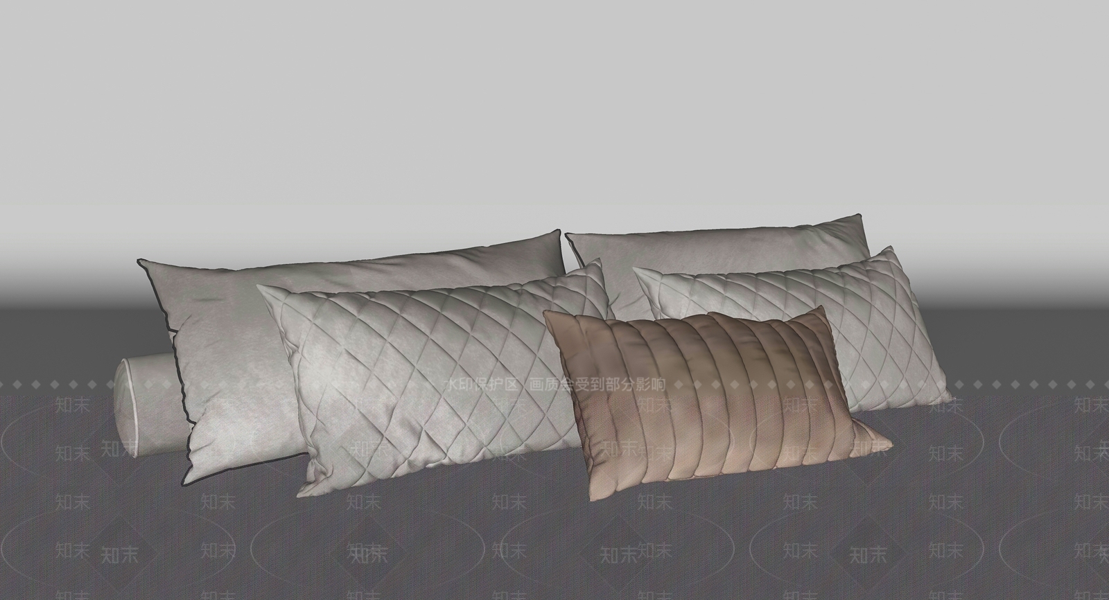 现代抱枕SU模型下载【ID:1181368202】