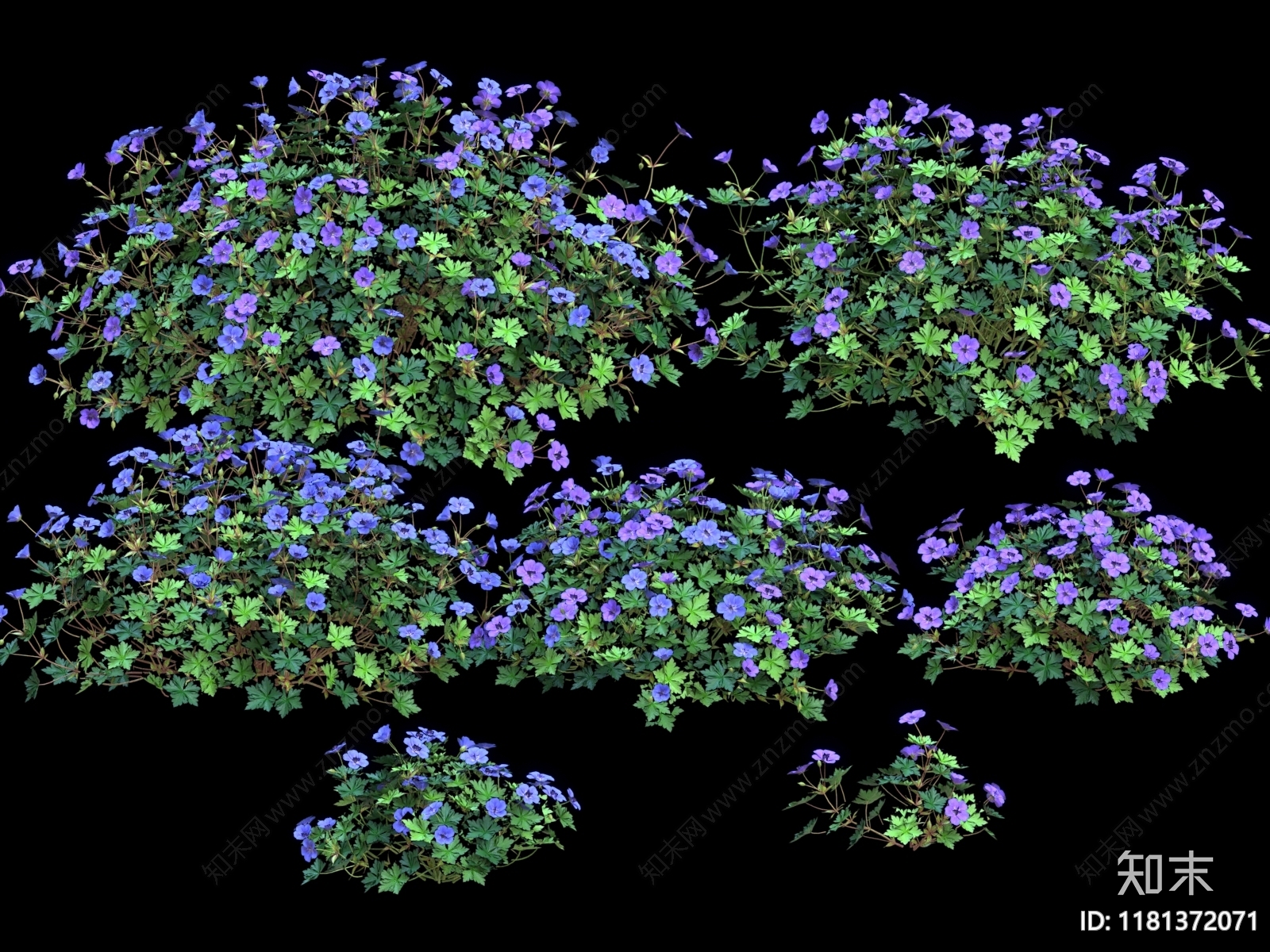 花草组合3D模型下载【ID:1181372071】