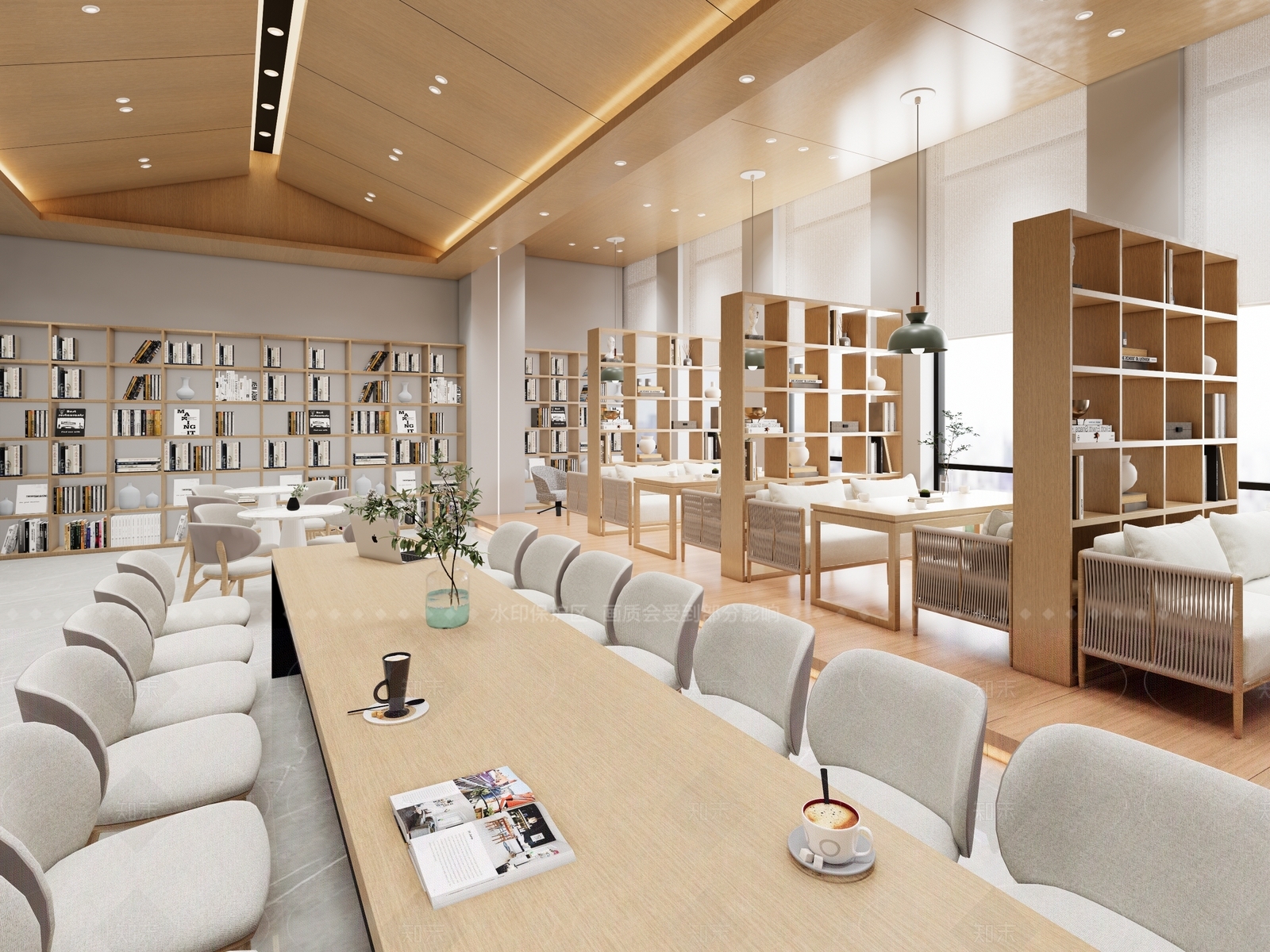现代书店SU模型下载【ID:1181375495】