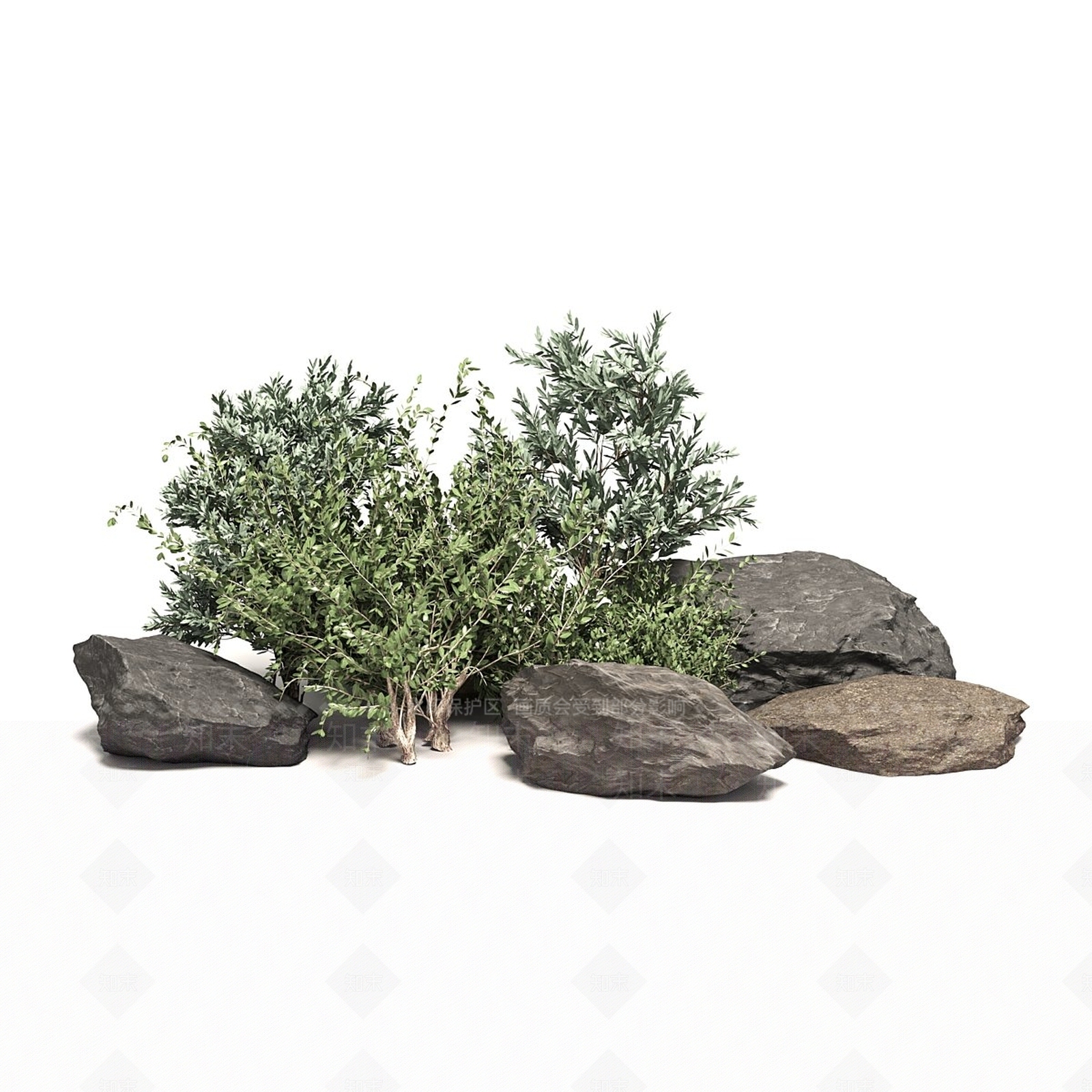 植物堆3D模型下载【ID:1181379521】