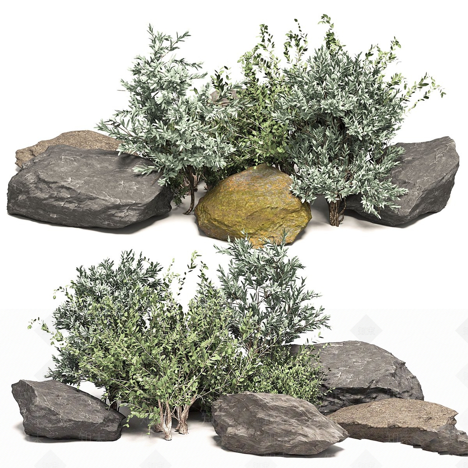 植物堆3D模型下载【ID:1181379521】