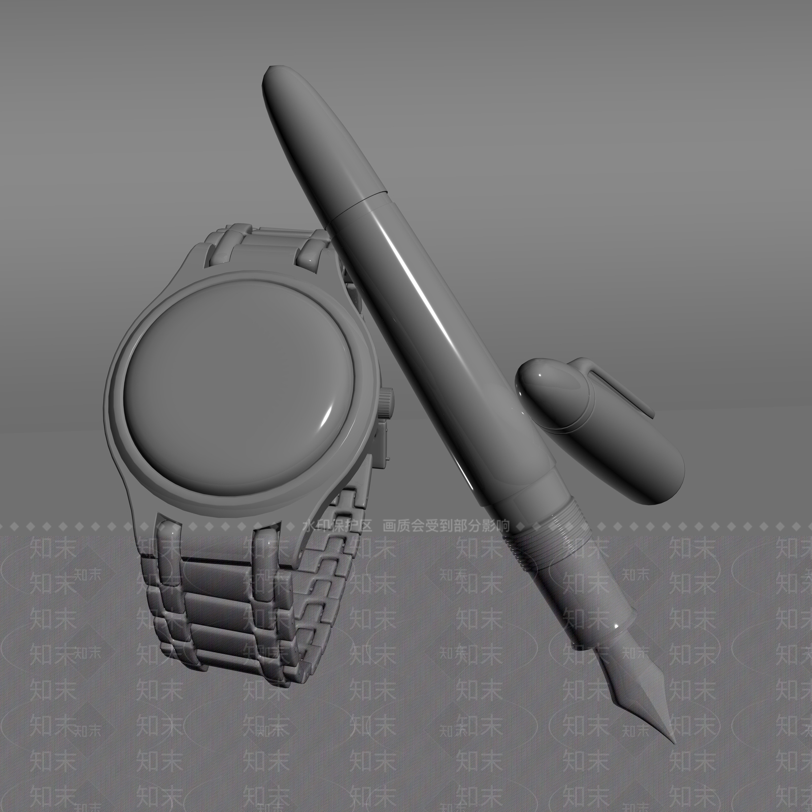 轻奢极简美陈3D模型下载【ID:1181391940】