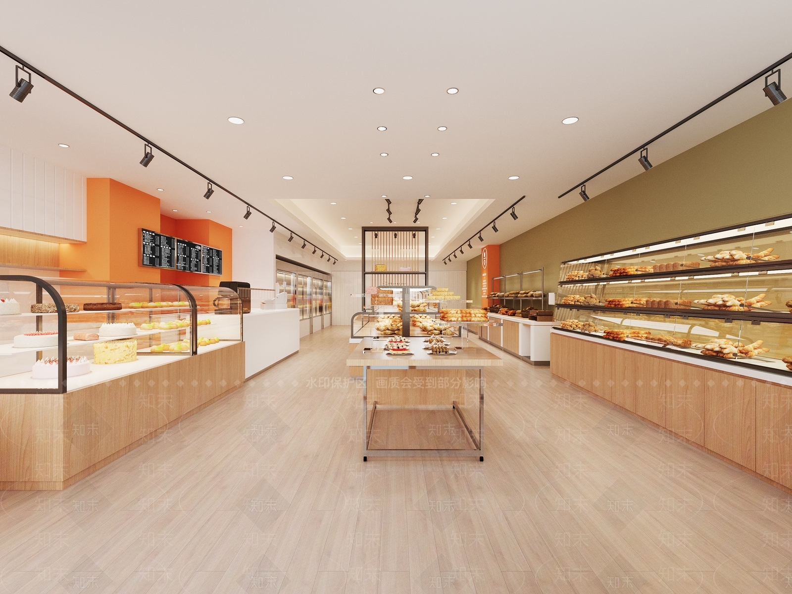 现代甜品面包店3D模型下载【ID:1181392611】